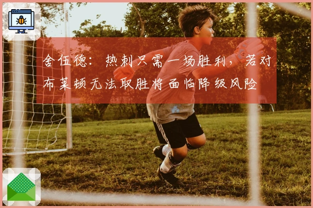 舍伍德：热刺只需一场胜利，若对布莱顿无法取胜将面临降级风险